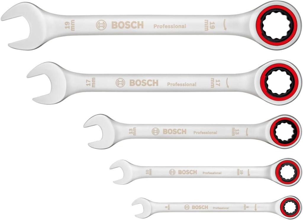 Bosch Professional Cırcırlı Anahtar Seti 5 Parça